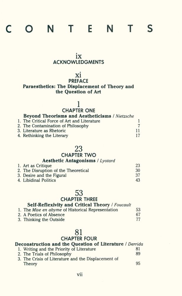 『PARAESTHETICS : Foucault, Lyotard, Derrida』 2