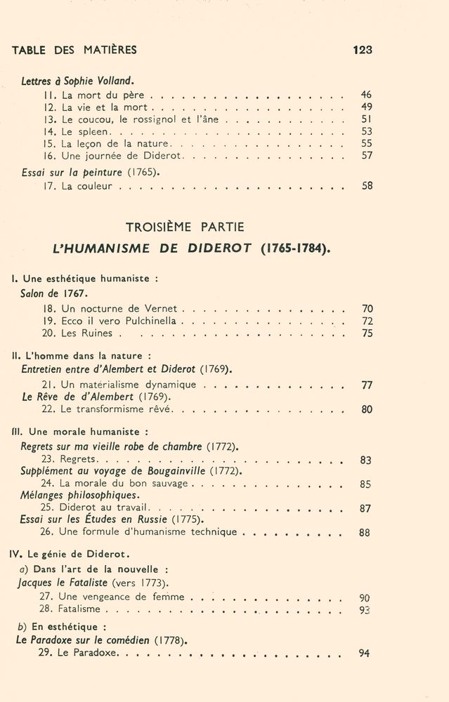 『L'ŒVRE DE DIDEROT : EXTRAITS』 3