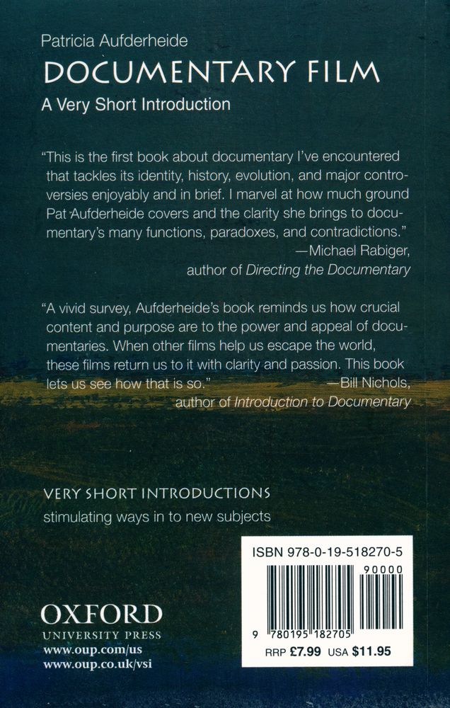 『DOCUMENTARY FILM : A Very Short Introduction』 3