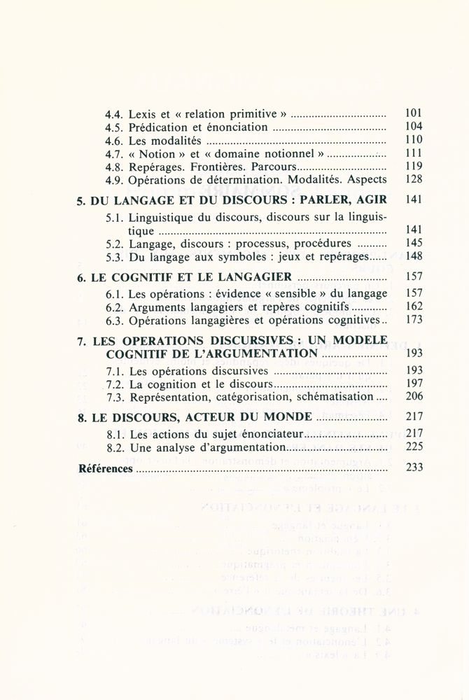 『LE DISCOURS ACTEUR DU MONDE : Enonciation argumentation et cognition』 3