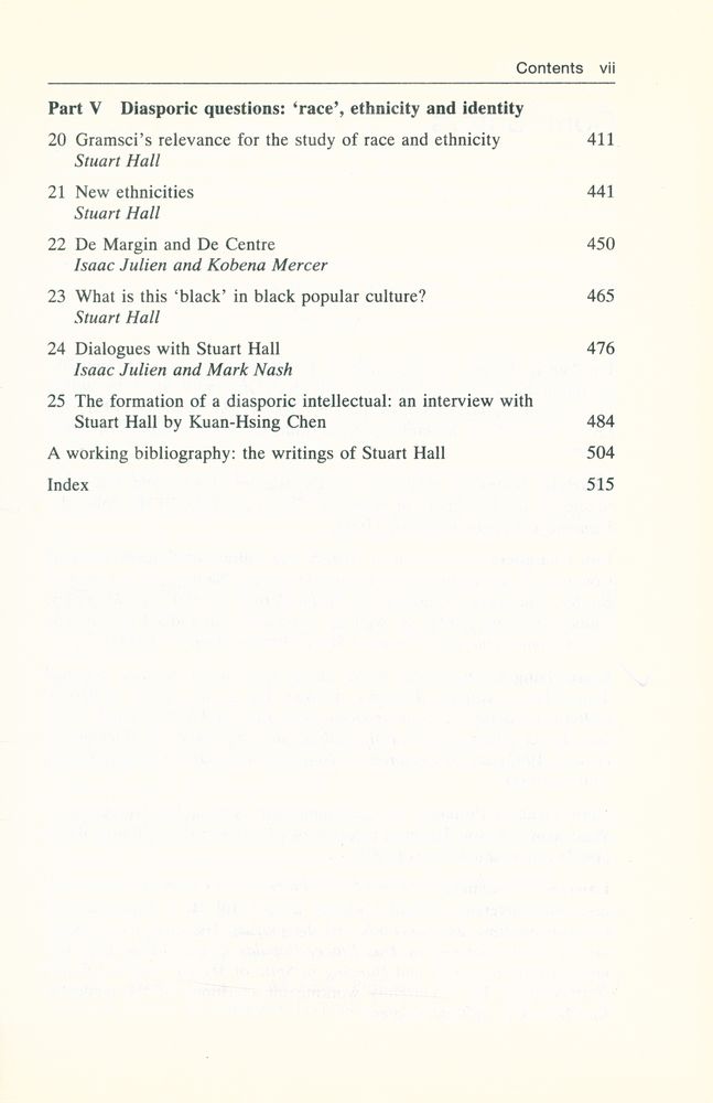 『STUART HALL : CRITICAL DIALOGUE IN CULTURAL STUDIES』 4