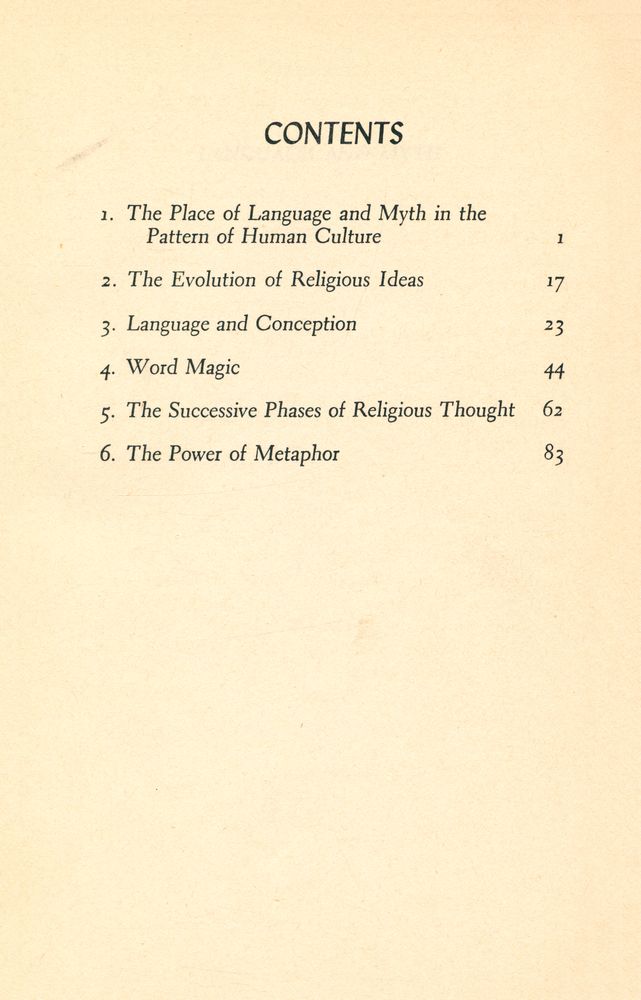 『LANGUAGE and MYTH』 2