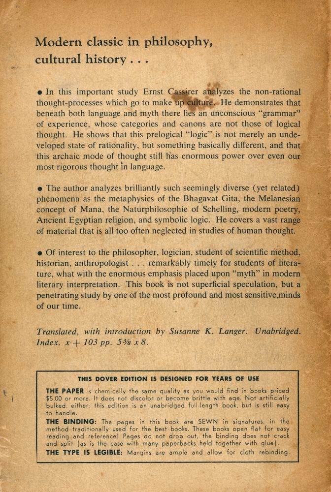 『LANGUAGE and MYTH』 3