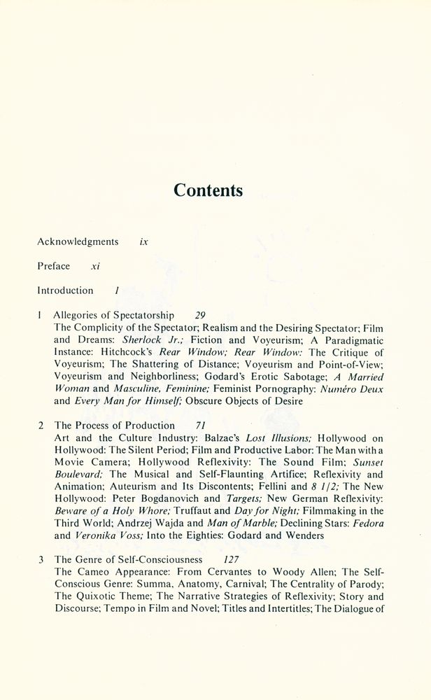 『Reflexivity in film and literature』 2