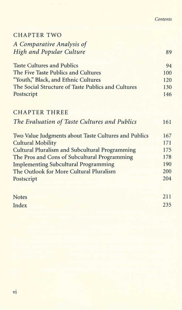 『Popular culture and high culture : an analysis and evaluation of taste』 3