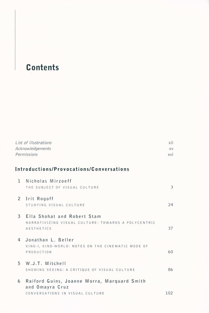 『THE VISUAL CULTURE READER』 2