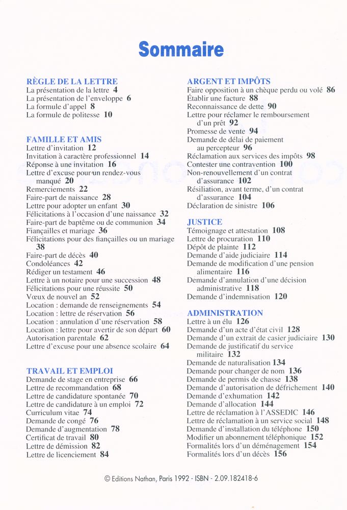 『La correspondance』 2