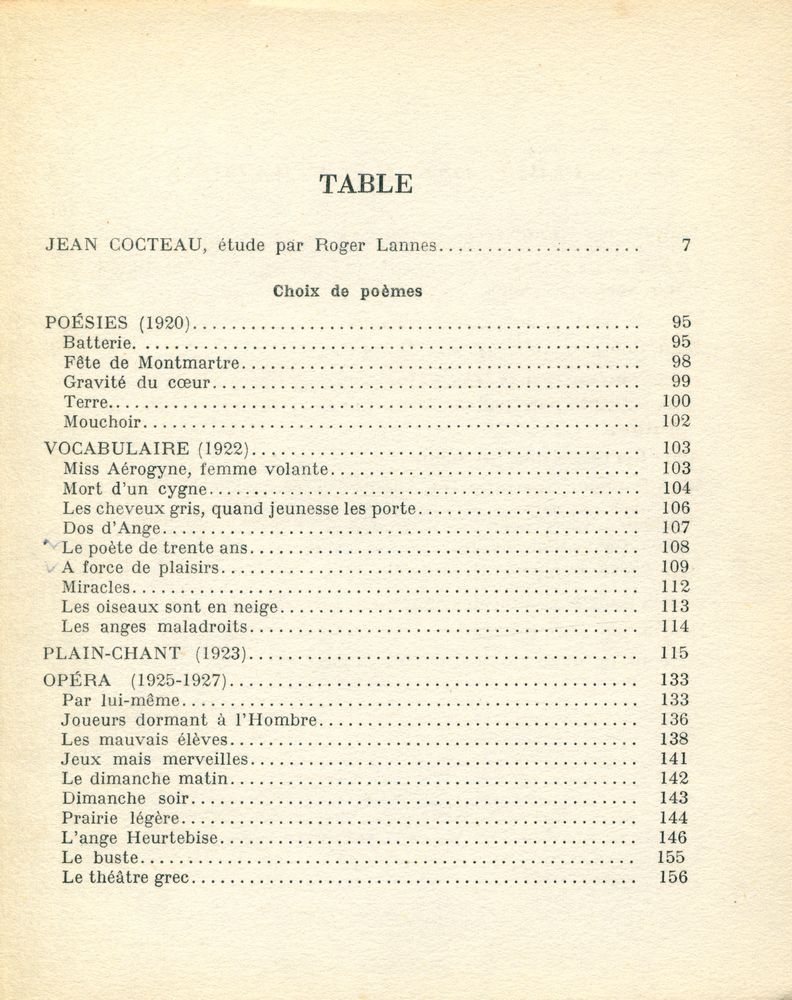 『JEAN COCTEAU : poètes d'aujour d'hui』 2