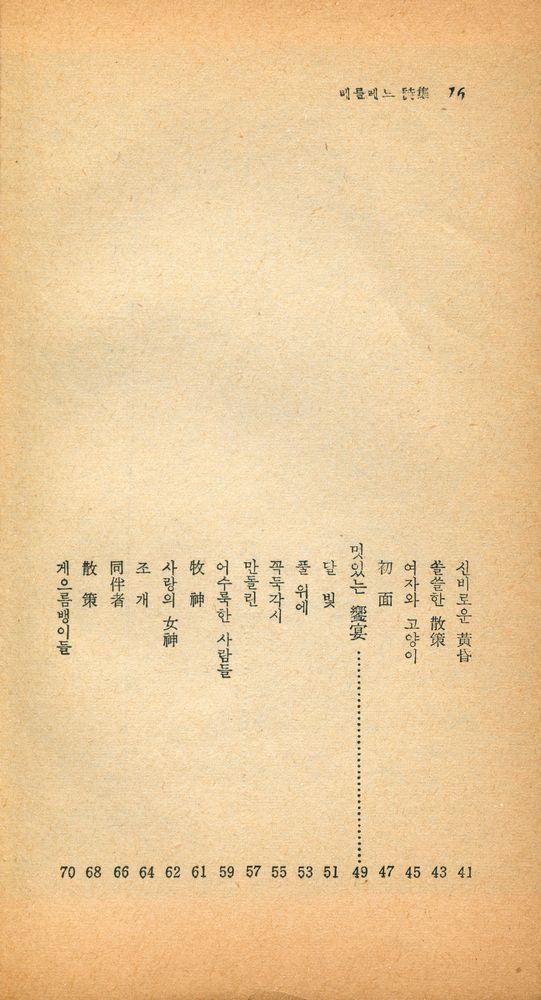 『瑞文文庫 177 - 베를레느 詩集(서문문고 177 - 베를레느 시집)』 3