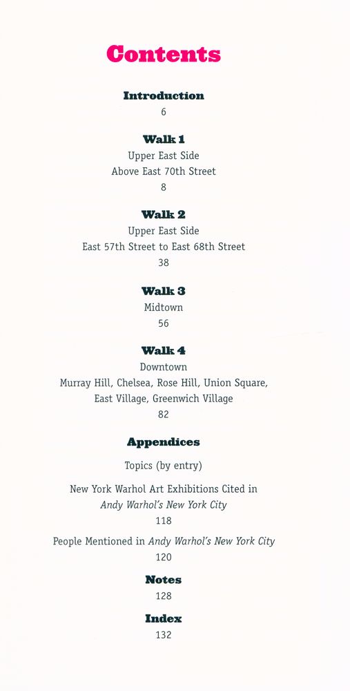 『Andy Warhol's New York City : four walks, uptown to Downtown』 2
