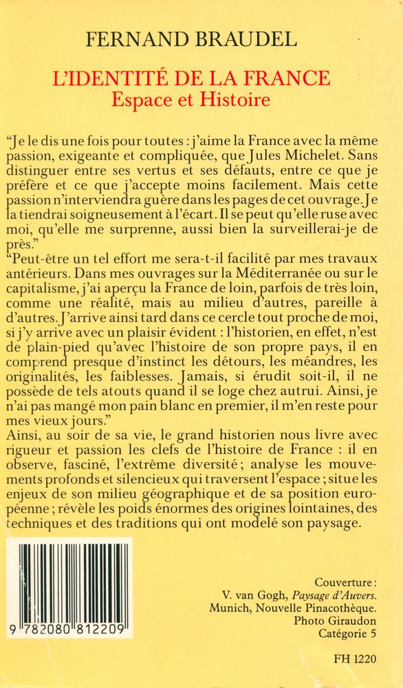 『L'IDENTITÉ DE LA FRANCE : Espace et histoire』 5