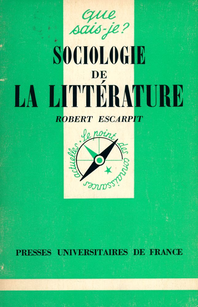 『SOCIOLOGIE DE LA LITTÉRATURE』 1