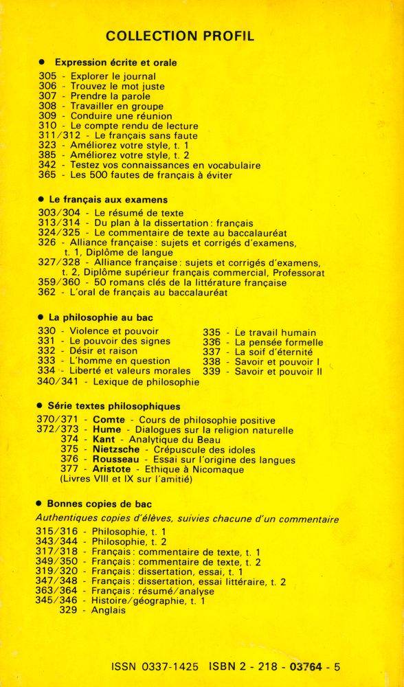 『PROFIL FORMATION 311/312 - LE FRANÇAIS SANS FAUTE』 4