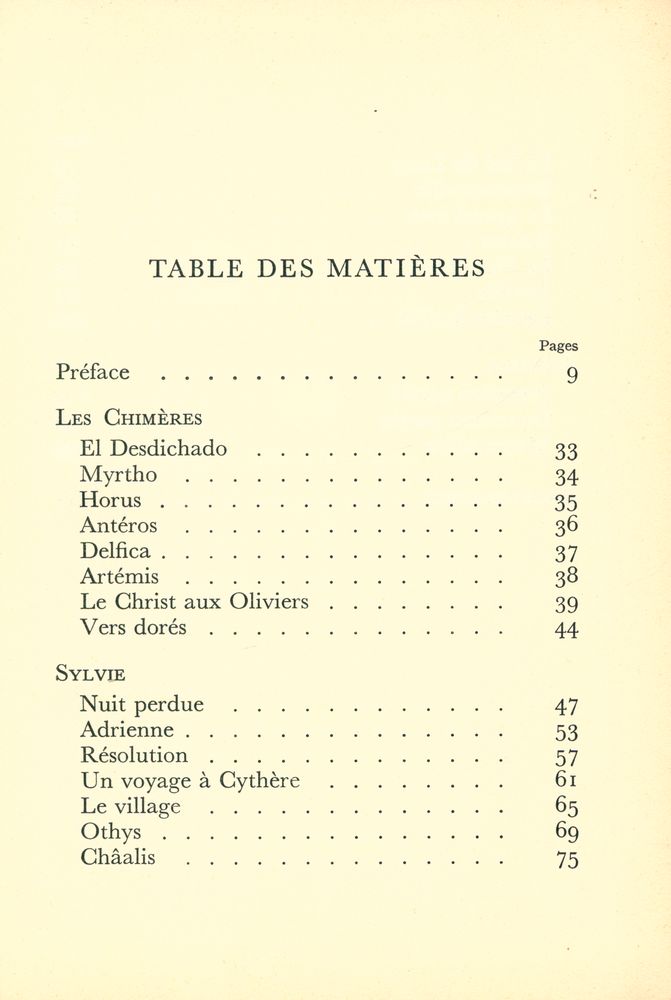 『LES CHIMÈRES, SYLVIE, AURÉLIA』 3