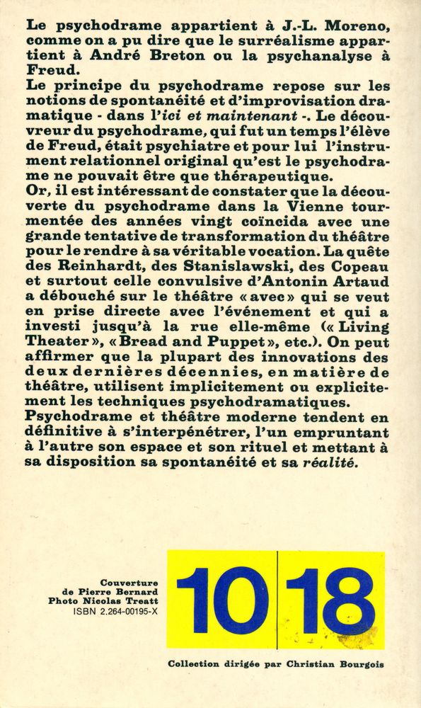 『PSYCHODRAME ET THÉATRE MODERNE』 3