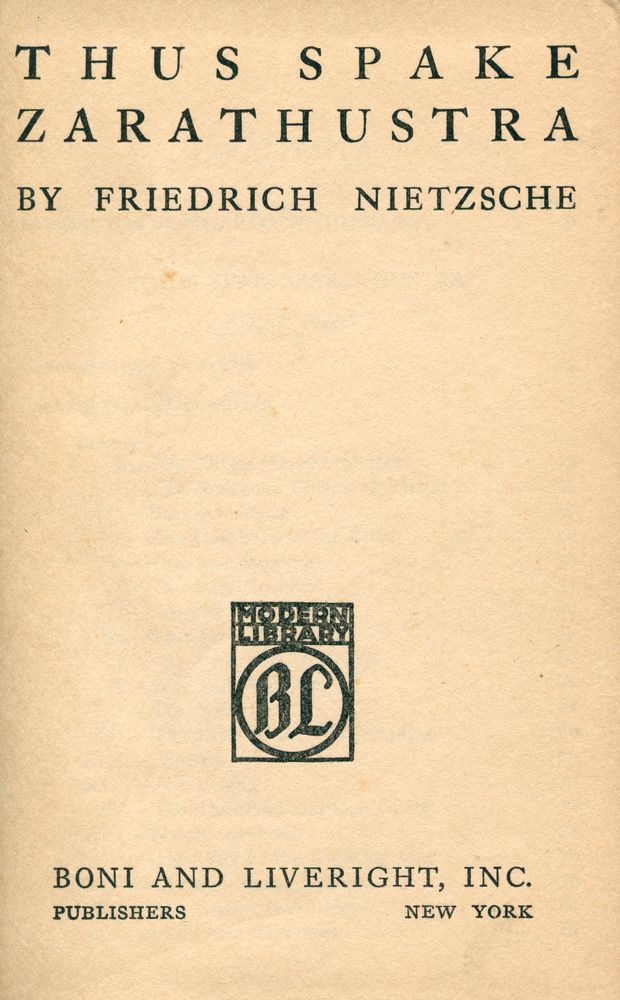 『THUS SPAKE ZARATHUSTRA』 2
