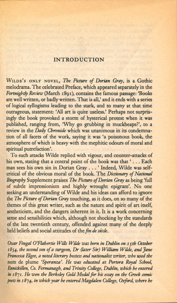 『The Picture of Dorian Gray』 2