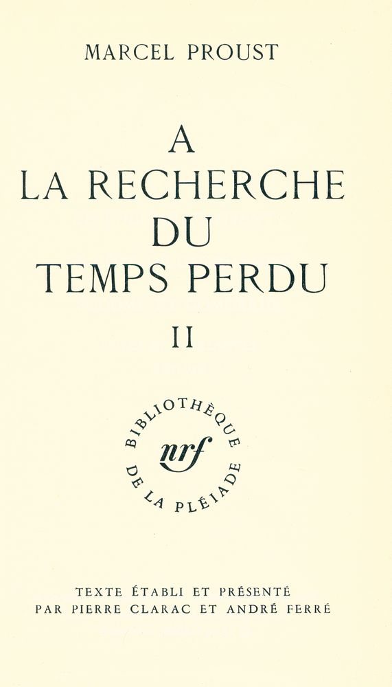 『A LA RECHERCHE DU TEMPS PERDU Ⅱ』 1