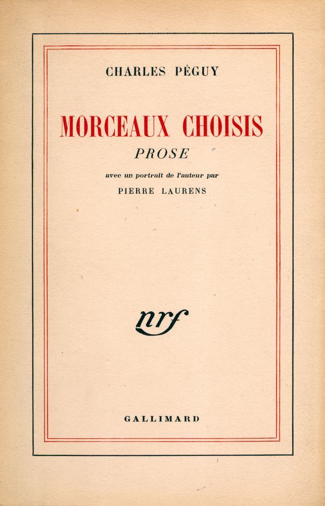 『MORCEAUX CHOISIS : PROSE』 1