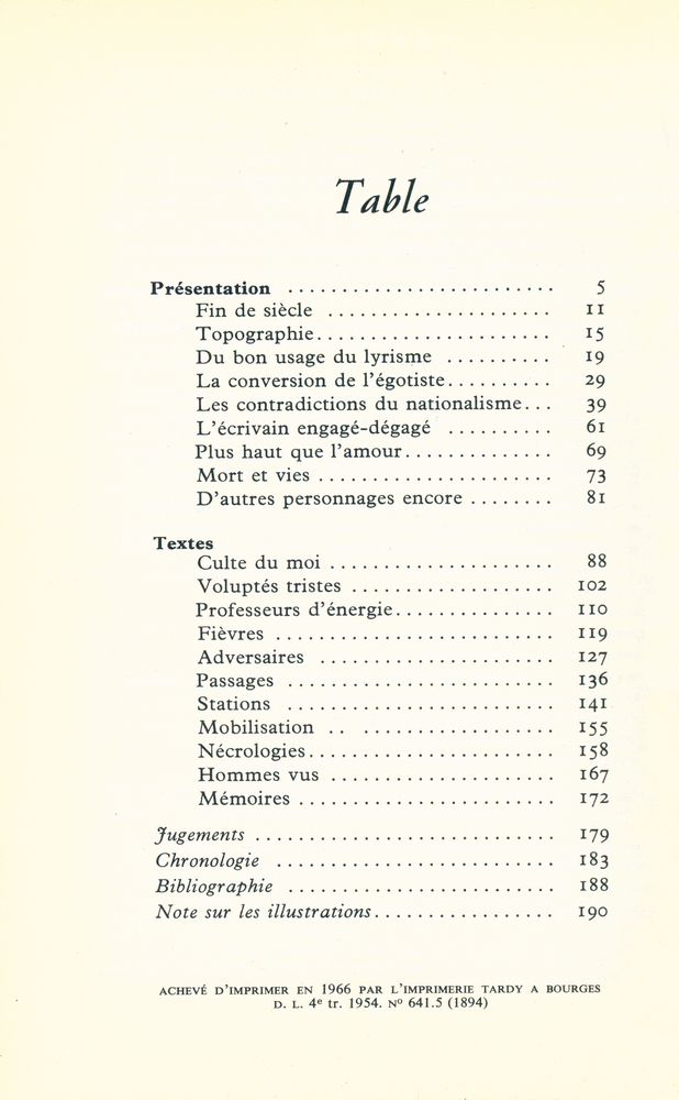 『BARRÈS par lui - même』 2