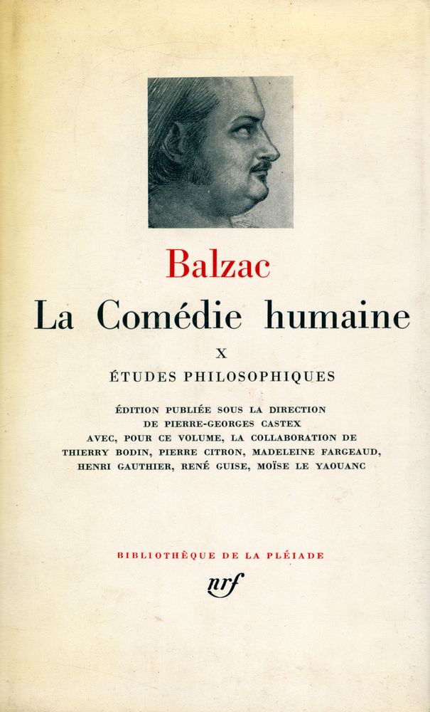 『La Comédie humaine X : ÉTUDES PHILOSOPHIQUES』 1