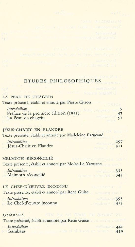 『La Comédie humaine X : ÉTUDES PHILOSOPHIQUES』 2