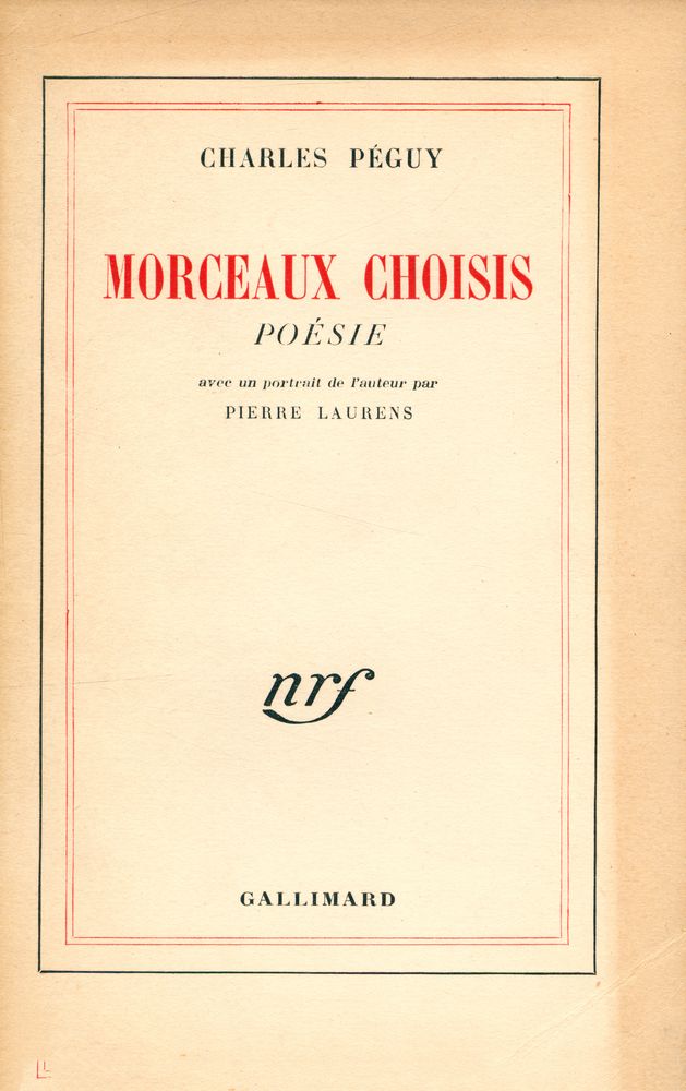 『MORCEAUX CHOISIS : POÉSIE』 1