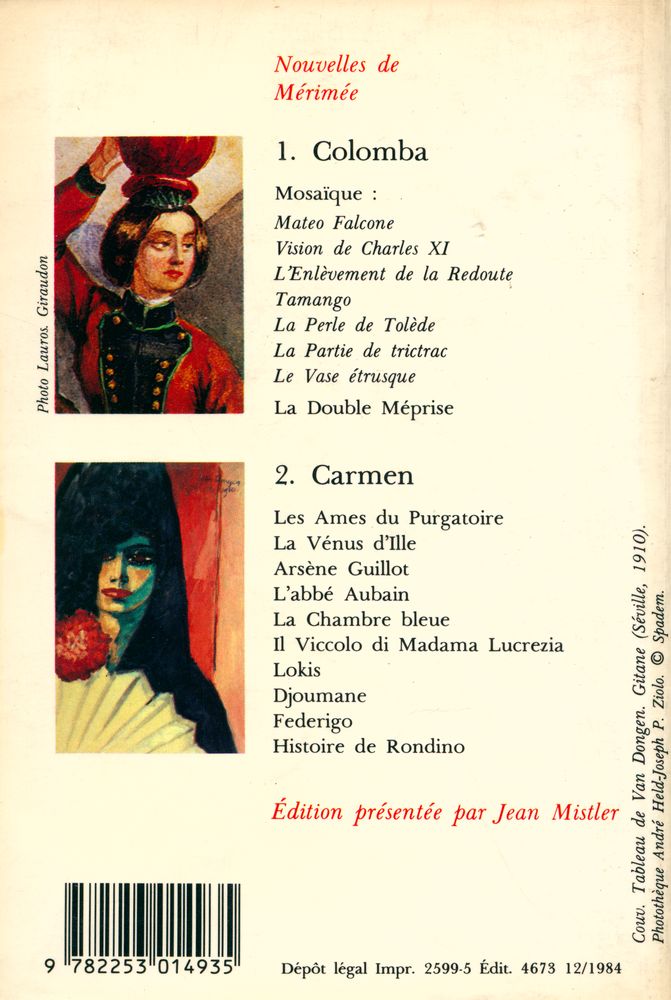 『Carmen et autres nouvelles Tome Ⅱ』 3