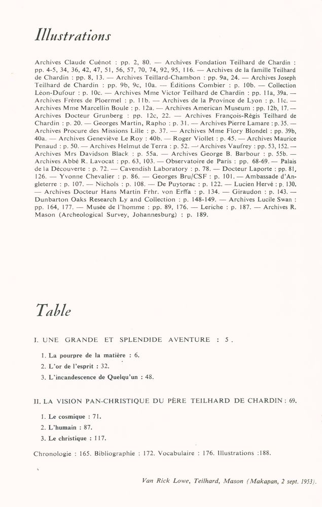 『TEILHARD DE CHARDIN』 2