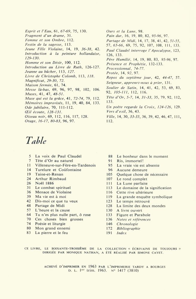 『PAUL CLAUDEL par lui - même』 2