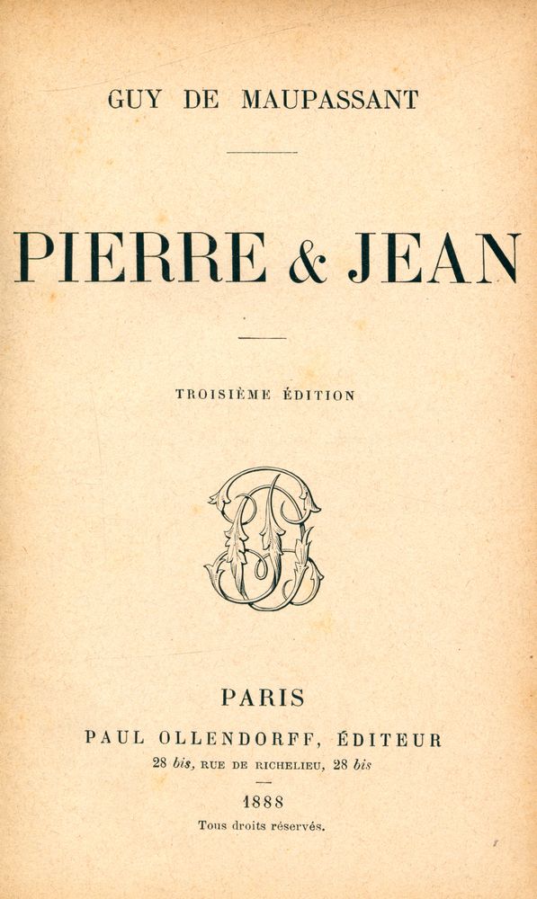 『PIERRE & JEAN』 2