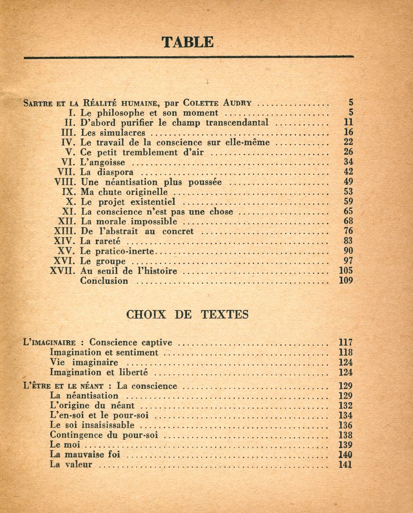 『PHILOSOPHES DE TOUS LES TEMPS - Sartre et la Réalité humaine』 2