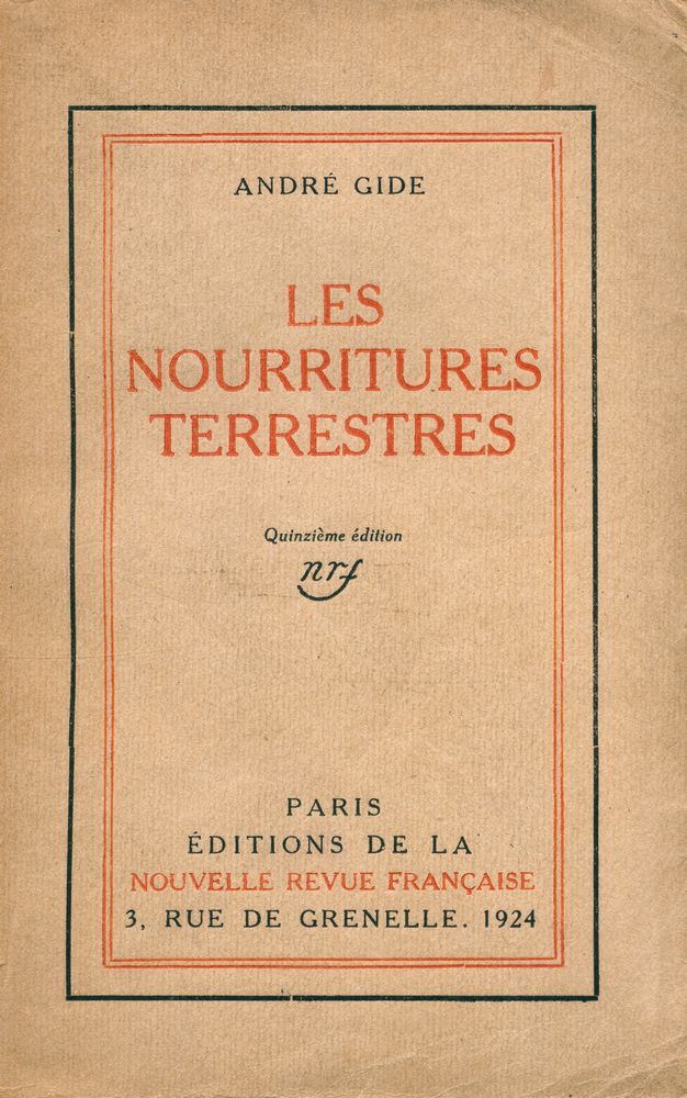 『LES NOURRITURES TERRESTRES』 1