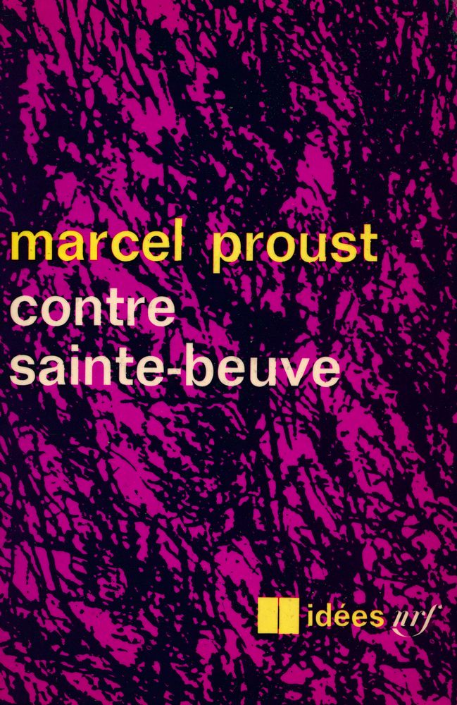 『Contre Sainte - Beuve』 1