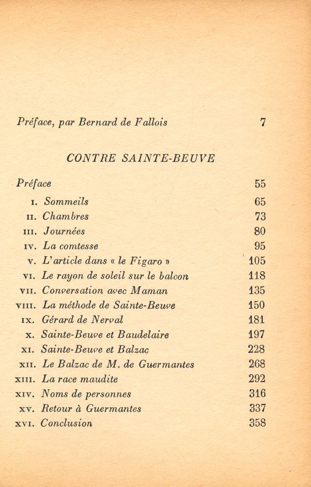 『Contre Sainte - Beuve』 2