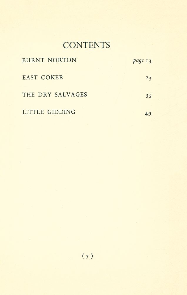 『FOUR QUARTETS』 2