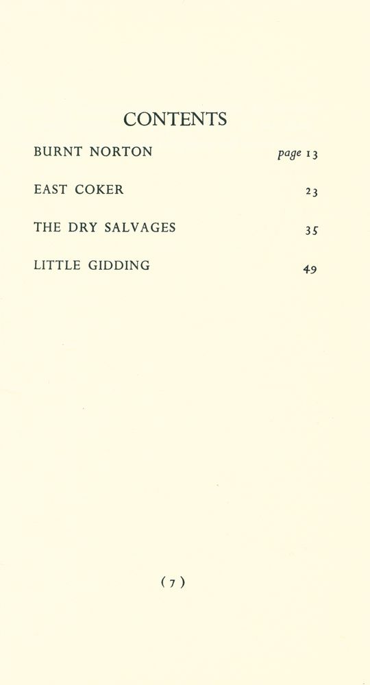 『FOUR QUARTETS』 2