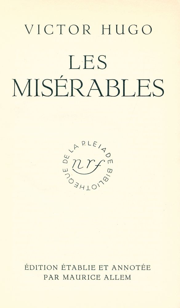 『LES MISÉRABLES』 1