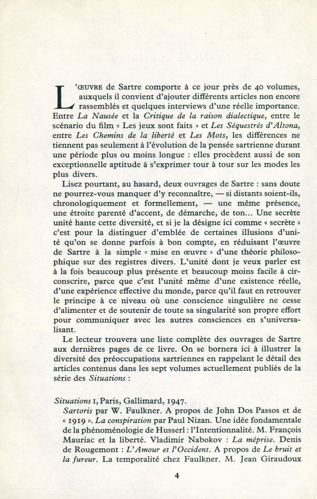 『SARTRE par lui - même』 2