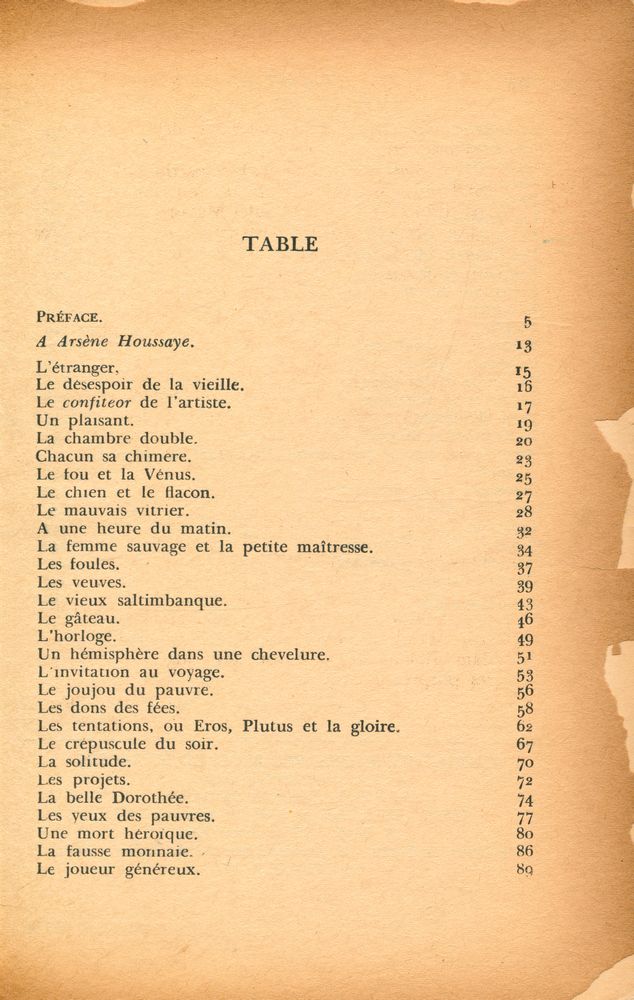 『Le spleen de Paris (Texte de 1869)』 2