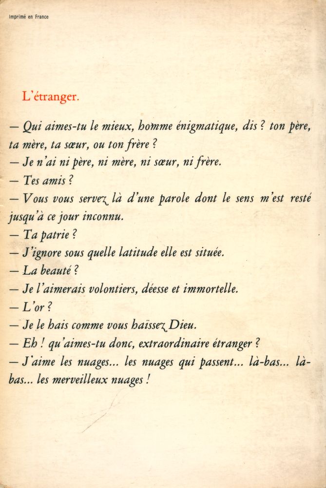 『Le spleen de Paris (Texte de 1869)』 4