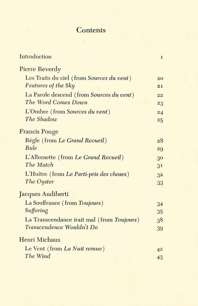 『Contemporary French Poetry : Fourteen Witnesses of Man's Fate』 2