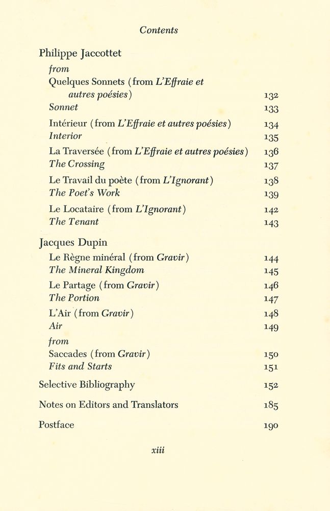 『Contemporary French Poetry : Fourteen Witnesses of Man's Fate』 6