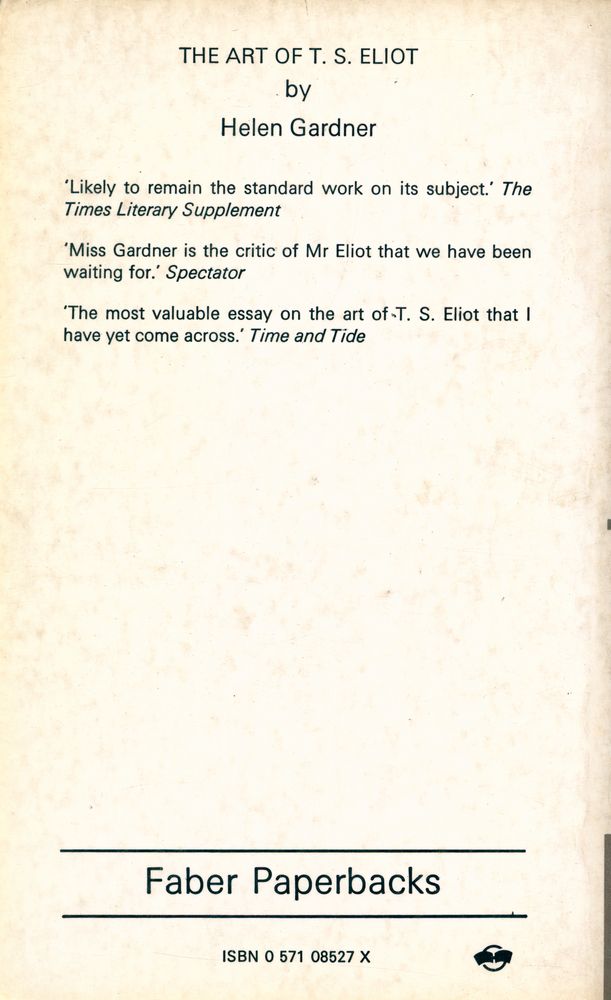 『THE ART OF T. S. ELIOT』 3