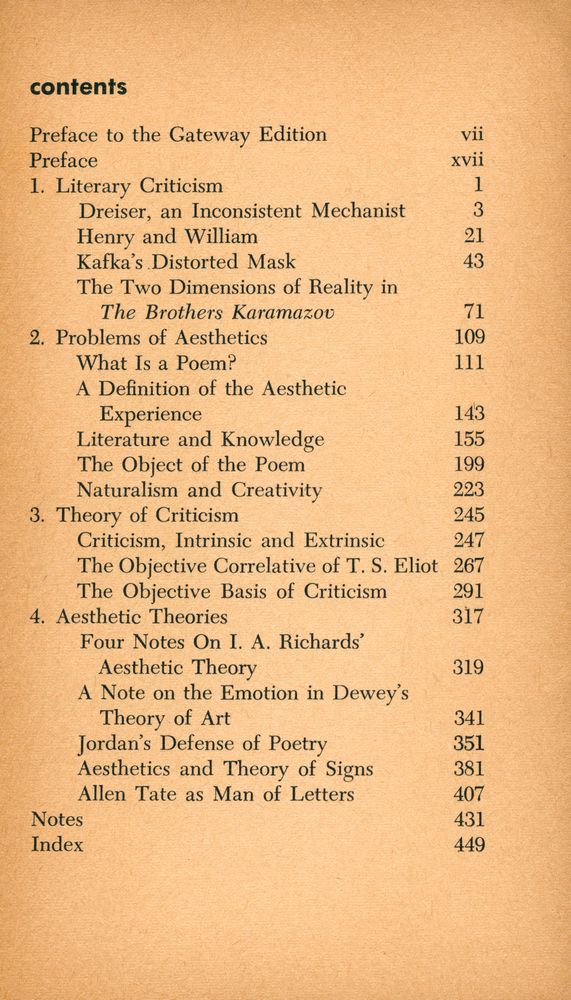 『creation and discovery : ESSAYS IN CRITICISM AND AESTHETICS』 2