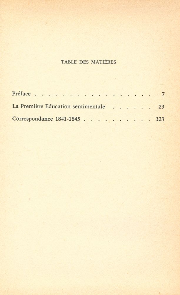 『La Première Education sentimentale : Correspondance 1841 - 1845』 2