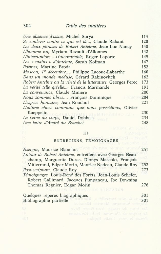 『ROBERT ANTELME : TEXTES INÉDITS SUR L'ESPÈCE HUMAINE, ESSAIS ET TÉMOIGNAGES』 3