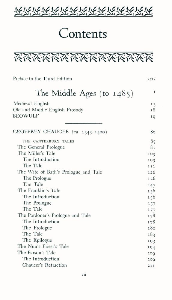 『The Norton Anthology of English Literature: THIRD EDITION, MAJOR AUTHORS EDTION』 2