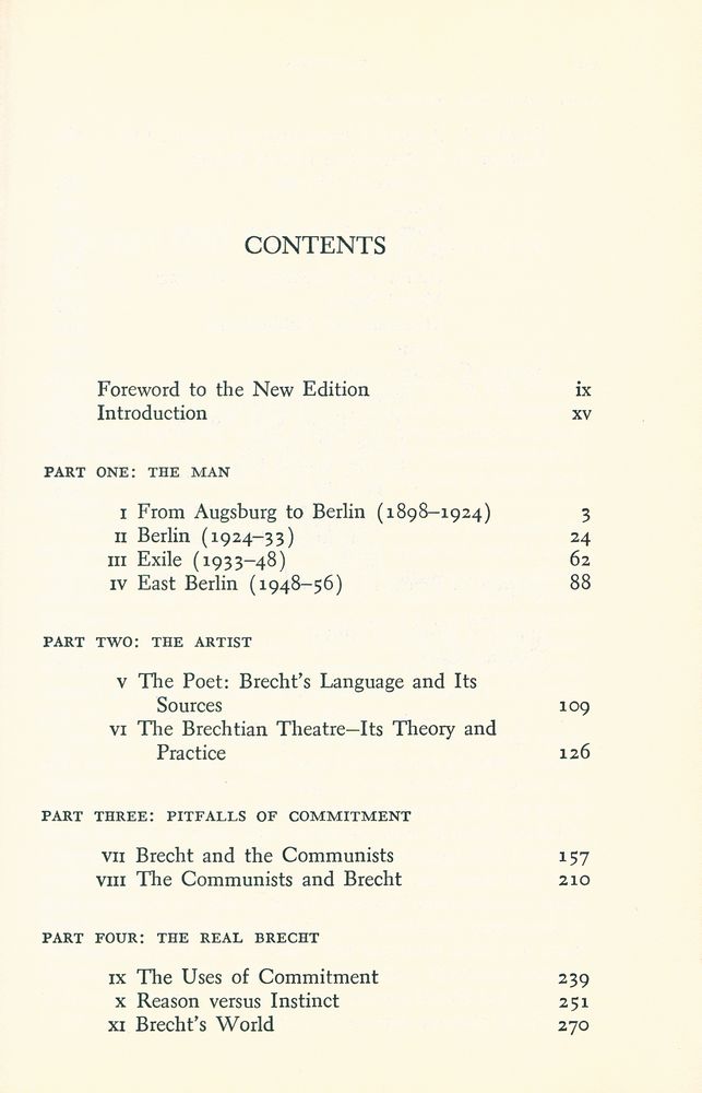 『Brecht: the man and his work』 2
