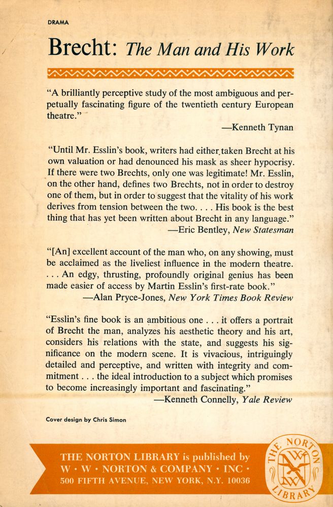 『Brecht: the man and his work』 4